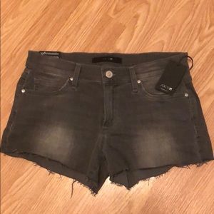 Black cut off shorts